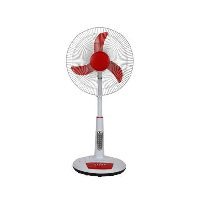 China Strong Wind 12v Dc Blower Fan Rechargeable Solar Fan With Led Light for sale