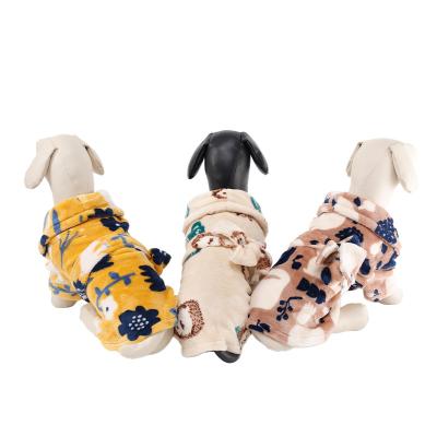 China Sustainable Hot Home Design Luxury Bathroom Dog Costumes Overall Empty Dogs Apparel Bath Rope Pajamas for sale