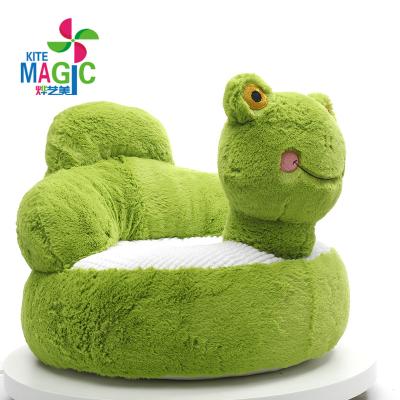 China 2021 Modern Design Frog Plush Baby Sofa Special Cute Animal Safety Modern Sitting Sofa for sale