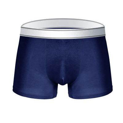 China 2021 breathable new design plus size ice silk men's boxer shorts boxers RTS solid cool color men's breathable underwear for sale