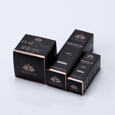 China Factory direct wholesale recyclable cosmetic luxury gift box product storage box facial packaging with printed logo for sale