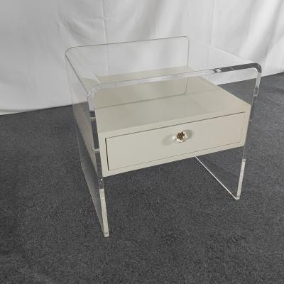 China Modern modern design Acrylic nightstand for sale