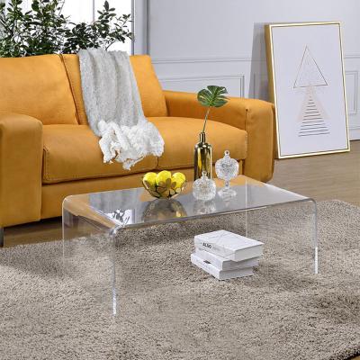 China Modern simple acrylic transparent coffee table furniture for sale