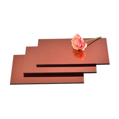 Cina Megabond mirror finish acp board,acp high reflexion mirror,aluminum mirror plate dibond in vendita