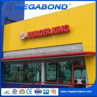 Китай Megabond pvdf aluminum composite panel (acp) sheet,acm wall cladding in guangzhou продается