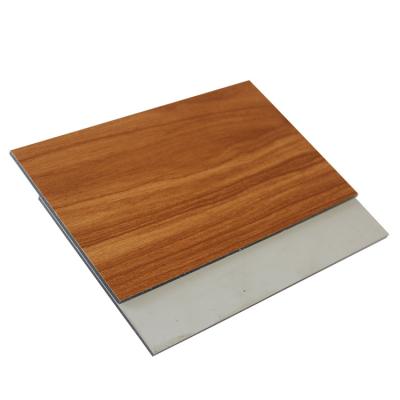 China Megabond wooden acp composite panels aluminum cladding timber look for sale