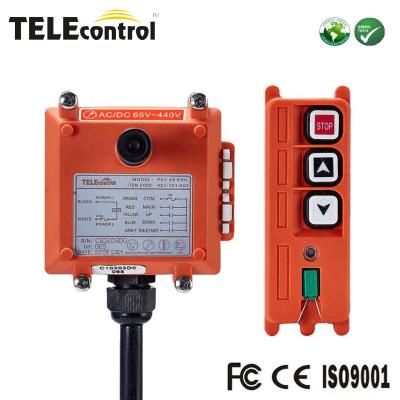 China Two single speed button radio remote control for crane F21-2S for sale