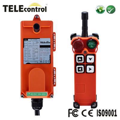 China 4buttons,single speed, glass fibler ,VHF/UHF telecrane remote control F21-4S for sale