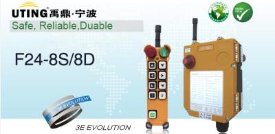 China 8 buttons single speed telecrane remote controlF24-8S Iterm Code:924-008-001,Fiber Glass VHFand UHFavailable for sale