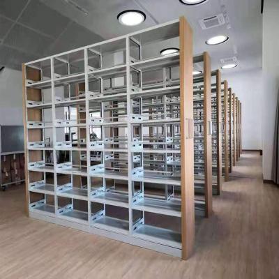 China Cheap Library Bookcases (Other) Adjustable OEM Direct Manufacturer Industrial Metal Living Room Shelf for sale