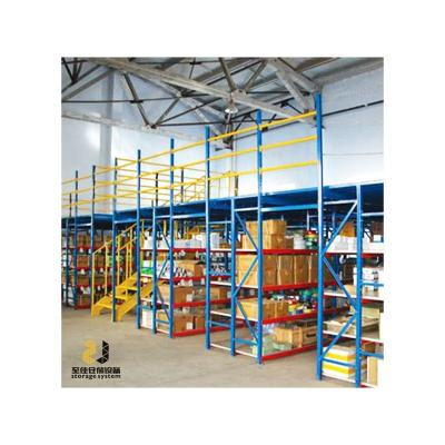 China Corrosion Protection 500kg Square Meter Warehouse Mezzanine Floor / Multilevel Partition Platform for sale