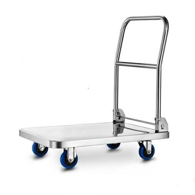 China Stainless Steel Easy Folding Collapsible Trolley for sale