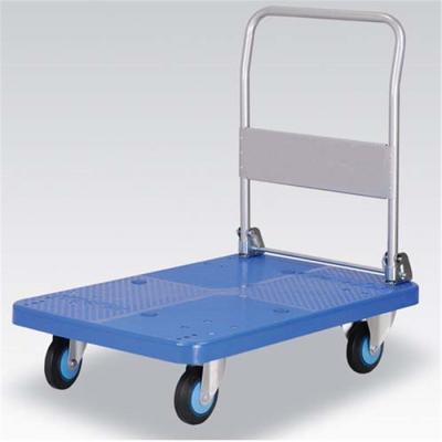 China Heavy Duty Transport Hand Folding Plastic Collapsible Trolley for sale