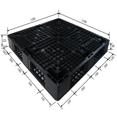 China Easy folding black plastic pallet for wholesale for sale