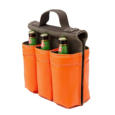 China 6 Bottle Insulated Durable Multifunctional Bicycle Delivery Beer Wine Cooler Bottle Bag for sale