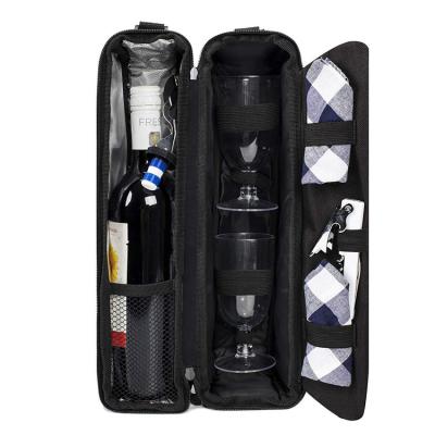 China Insulated Customize Top Grade Party And Picnic Used 1 Bottle Insulated Wine Cooler Bag for sale