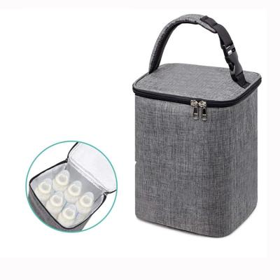 China Keep Cold And Warm Custom Reusable Insulated Baby Bottle Carrier Bag Breastmilk Cooler Bag for sale