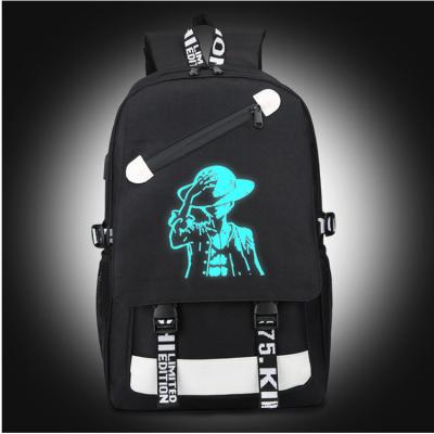 China Waterproof Newest Fashion Backpack Custom Fluorescent Logo Student Cartoon School Bag Backpack for sale