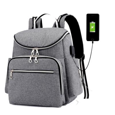 China Fashionable New Design Backpack Mommy Diaper Bags For Mother With Filling Function for sale