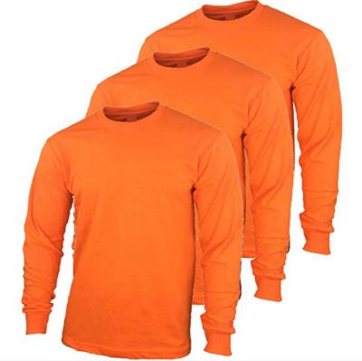 China Safety Logo Bird Eye Long Sleeve Hi Work Shirts Custom Orange Breathable Sunscreen Quick Dry 100% Quick Dry Shirt for sale