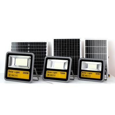 China Garden High Lumen 60w Die Casting Aluminum Separated Solar Panel Powered Led Flood Light for sale