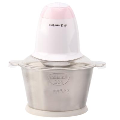 China Outdoor Vegetable Chopper Stainless Steel Bowl 2L Kitchen Power Grinder Chopper for sale