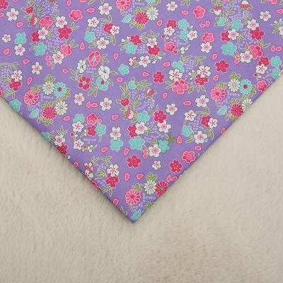 China Breathable Custom Made Cotton Blend Polyester Cotton Blend Floral Baby Print Fabric for sale