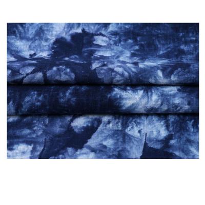 China Organic Hot Sale Woven Cotton Linen Fabric For Blouse Plain Soft Fashion Customized Tie Dye Fabric for sale