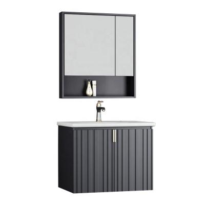 China Modern Modern Use Wall Cladding 304 Stainless Steel Bathroom Cabinets With Ceramic Mirror Cabinet Style for sale