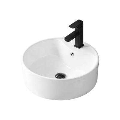 China New Model Hot Sale Minimalist Bathroom Ceramic Basin For Countertop OEM Europe White Modern Finishbathroom for sale