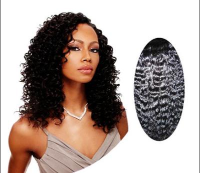 Cina Naturale nero 100 capelli umani ricci indiani 14