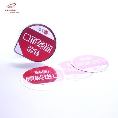 China Advertising Ecai Supplier Hot Selling Custom Plastic Product PVC Sign , PVC Tags For Merchandise Promotion for sale