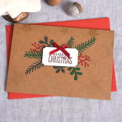 China Christmas/Invitation/Holiday/Greeting Christmas Gift Festival Greeting Cards Wholesale Custom Printing Envelope for sale