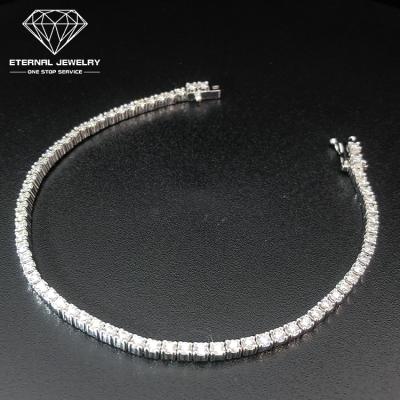 China Office/White Yellow Rose Red Moissanite Chain Bracelet Fancy Gold Luxury Women's Career Jewelry Custom Real Girl's Fine 10k 14k 18k 24k for sale