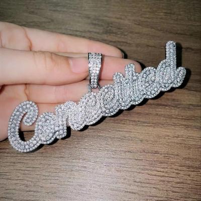 China Stylish Custom Hiphop Jewelry 3D Design Iced Out Bust Bottom Arrangement VVS Moissanite Hip Hop Honeycomb Pendant for sale