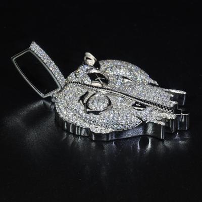 China Professional Custom Hiphop Animal Iced Out Real S925 10k 14k Silver Gold Moissanite Diamond Hip Hop Pendant for sale