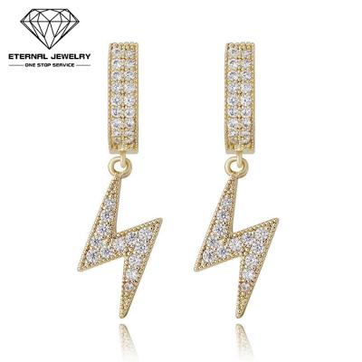 China Custom Made Fine Gold Layer Romantic Moissanite White Yellow Diamond Gem Married Drop Earrings Women's Fashion S925 Silver 9k 10k 14k 18k for sale