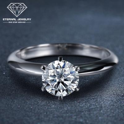 China Believed ; Religious; CLASSIC; Office ; hip-hop; Luxury Solid Pure Gold Rose Round Brilliant Cut White Yellow Moissanite Diamond Ring Natural S925 Silver 10k 14k 18k 24k Romantic Women's for sale