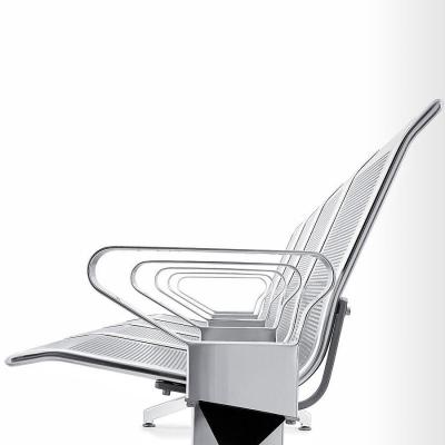 China Modern Mix Hot Sale Modern Lounge Reception Stainless Steel Waiting Chair For 2/3/4/5 Seat for sale