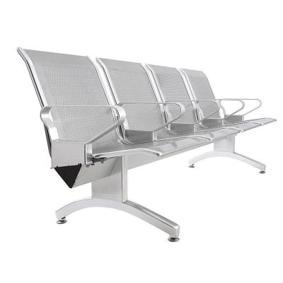 China 5 Seats Clinic Chairs Stainless Steel Modern Public Reception Client Waiting Chair for sale