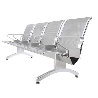 China Modern Modern Airport Lounge Waiting Room 2 3 4 5 Seat Stainless Steel Bench Waiting Chair for sale