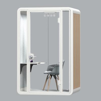 China (Other) Office Furniture Adjustable Indoor Public Automatic Assembling Telephone Booth Desk Soundproof Pod for sale