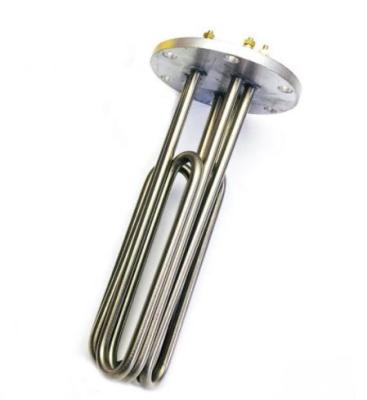 China Hotels Heating Element Electric Flanged Electric Water Heater Oil Immersion Heating Element for sale