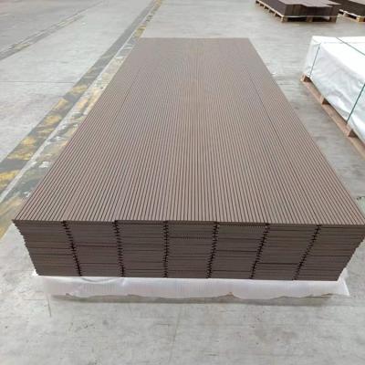 China Environmental Friendly Plastic Wood Wall Panel Outdoor Waterproof, Rust And Ultraviolet Resistant Wall Panel Garden Wall Panel for sale