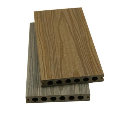 China 3D Embossed Modern Engineered WPC Wood Decking Flooring Eco - Friendly Exterior Decking for sale