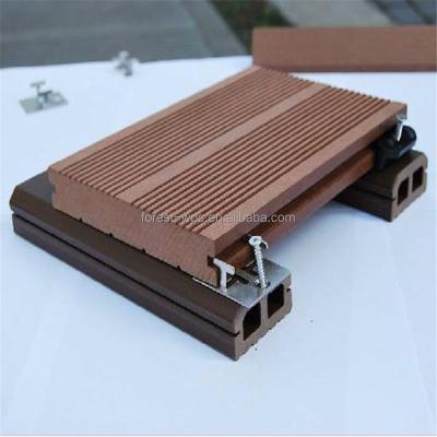 China Modern Quick Rack Plastic Fittings For Exterior WPC Flooring Composite Decking Fixture for sale