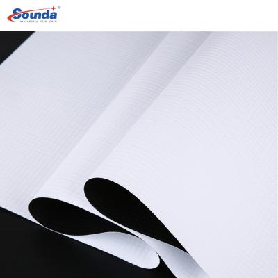 China PVC Flex Banner Coated Flex Banner or Frontlit Black or Gray Self Adhesive Vinyl Back Banner for sale