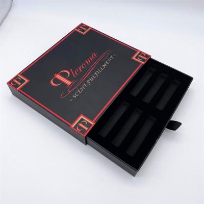 China Custom high quality wholesale eco-friendly drawer paper boxes recyclable with logo with insert for perfume for sale