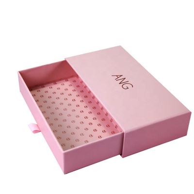 China Recycled Materials Customize Luxury Logo Drawer Boxes Cardboard Sliding Gift Packaging Box With Logo for sale