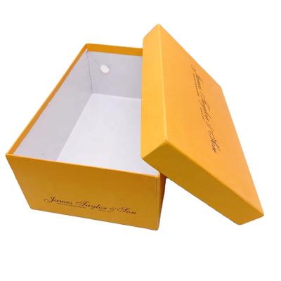 China Recyclable Custom Paper Cardboard Packaging Box Top And Base Cardboard Paper Boxes For Shoes for sale